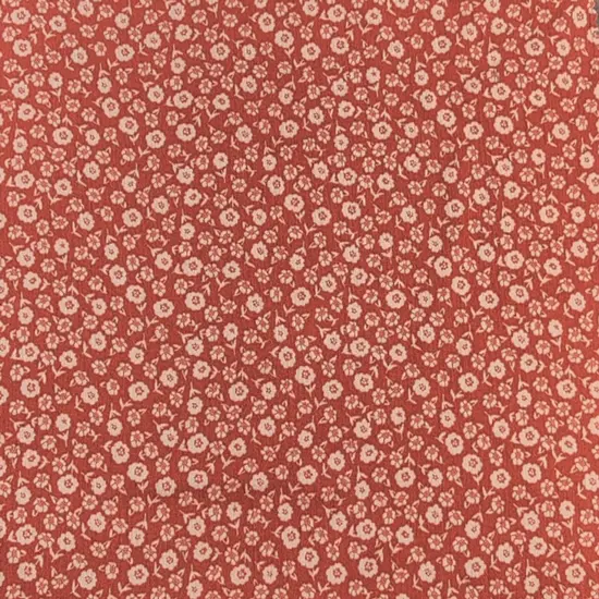1 Yard Rayon Crinkle Red Oatmeal Woven Fabric Lightweight 50/52&Prime; Wide {1}