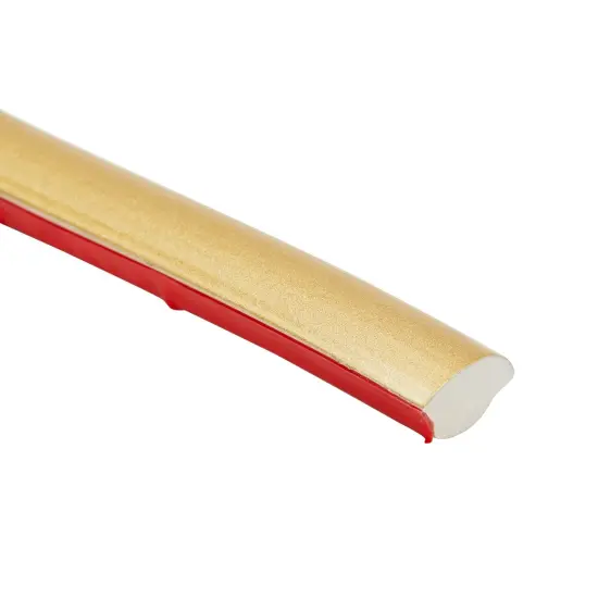 16.5 Feet Flexible Quarter-Round Trim for Wall Edges, Self-Adhesive Peel and Stick PVC Molding for Home and RV Countertops, Ceilings, Cabinet Edges (198.0x0.8x0.5in, Gold) {7}