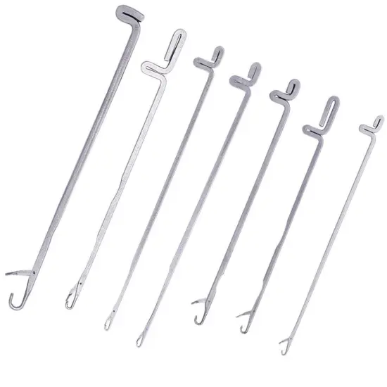 7 pcs Latch Crochet Hooks Sewing Needles DIY Weave Knitting Tools for Revamping Sweater or Socks {1}