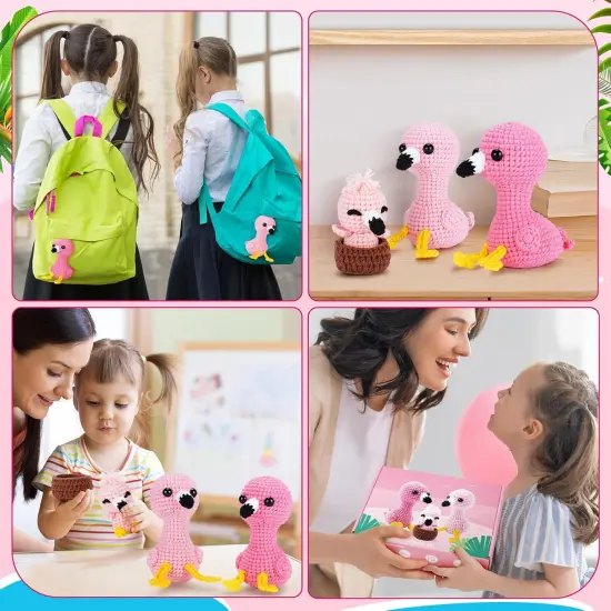 Flamingo Family Crochet Kits {4}