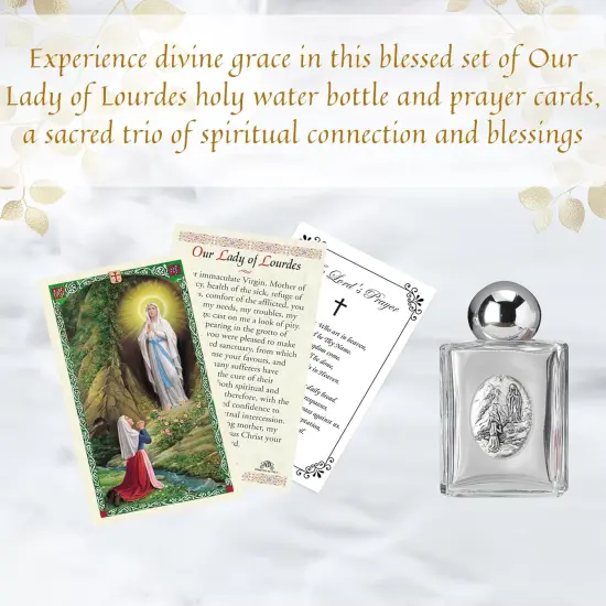 Holy Water Bottle - 3 Item Set (3.4 Inch) {2}