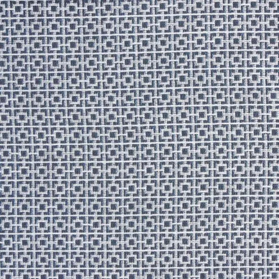 Fretwork Durable Polyester Fabric Ocean {1}
