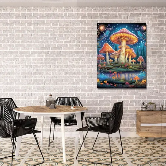 Mushroom Diamond Painting Kit &ndash; 12&times;16 inch {5}