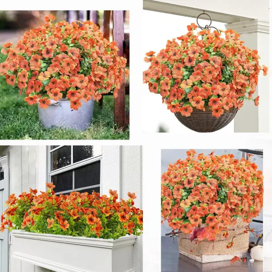 6 Bundles Artificial Fake Flowers {3}