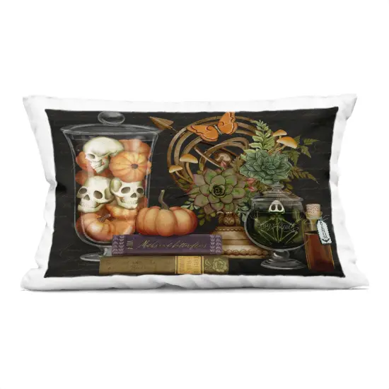 Stupell Industries Autumnal Dark Academia Indoor Pillow, 14 x 7 x 20 {1}