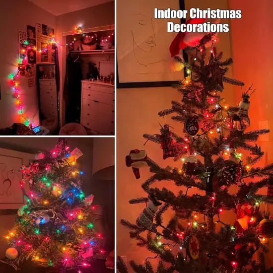 21feet 100 Count Multicolor Christmas Tree String Lights {5}
