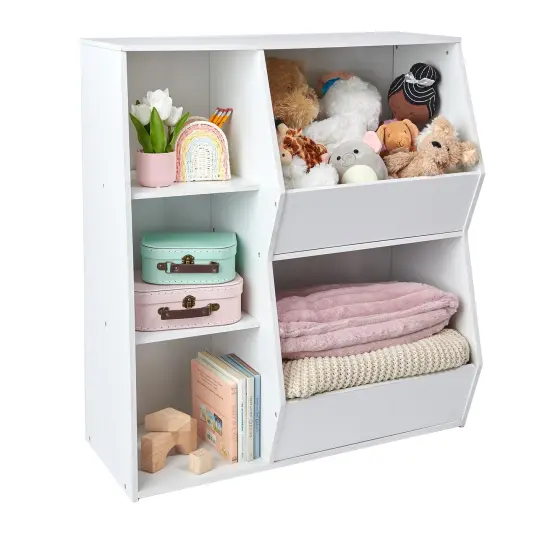 Badger Basket Side-by-Side Combo Bin Storage Unit White {5}