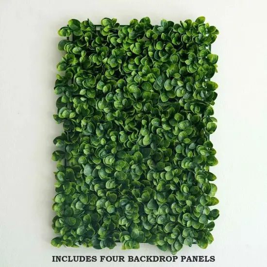 11 sq ft Green Large Boxwood Leaves 11UV Protected Wall Backdrop Panels Wedding {4}