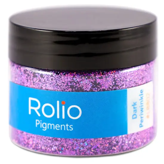 Rolio - 1 Jar Vibrant Holographic Glitter (Dark Periwinkle) - 1 oz {1}