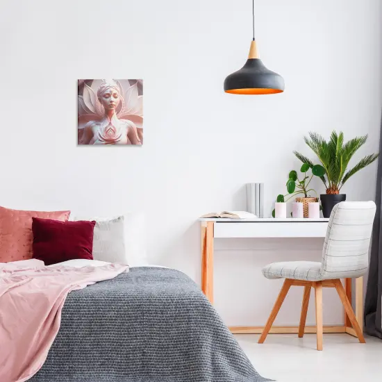 Stupell Industries Spiritual Lotus Woman Statue Canvas Wall Art Design by Shambhala Light Visionary Art {8}