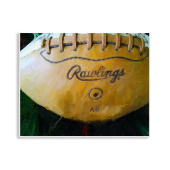 Stupell Industries Painterly Team Football Wall Plaque Art Design by Graffi*tee Studios {1}