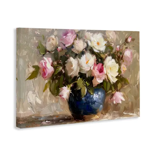 Stupell Industries Painterly Vase of Roses Canvas Wall Art Design by LSR Design Studio {3}