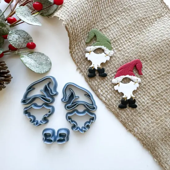 HOLIDAY GNOME SET | CHRISTMAS | CLAY CUTTER {1}