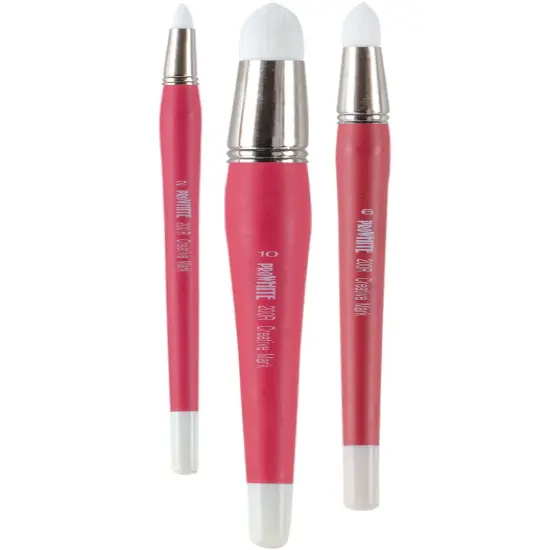 Creative Mark Pro White Soft Filament Acrylic Paint Brushes - FilbertSets of 3- Versatile Synthetic Brushes for Acrylic Painting , Gouache, Oils & Caseins {2}