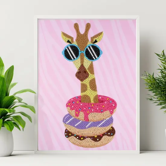 Camelot Dots Diamond Art Kit 8.7"X11.4"-Cool Giraffe {6}