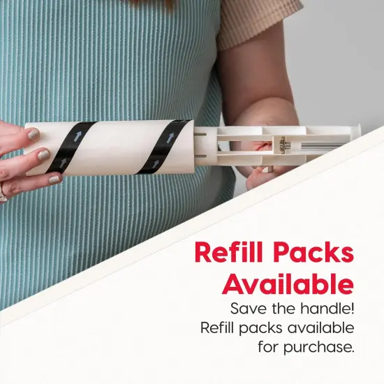 IRIS USA Extra Sticky Lint Rollers, 5 Pack of Large Refills Only - No Handle/Cover Included - 90 Sheets/Roll, 450 Sheets Total {5}