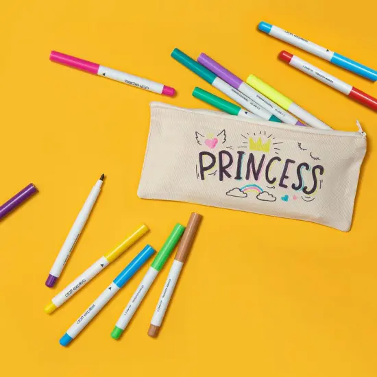 Craft Express 6 Pack Fluorescent Sublimation Markers &ndash; Dual-Tip, Neon Ink Pens {6}