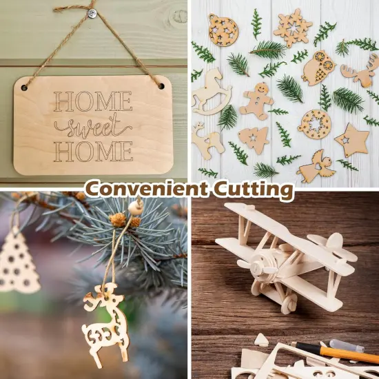 15PCS 4x6 Inch Wood Squares Unfinished Square Wood Pieces {5}