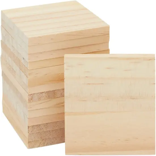 Pack of 15 - 1/4 inch Thick for Wood Burning, Engraving (3 x 3 Inches) {1}