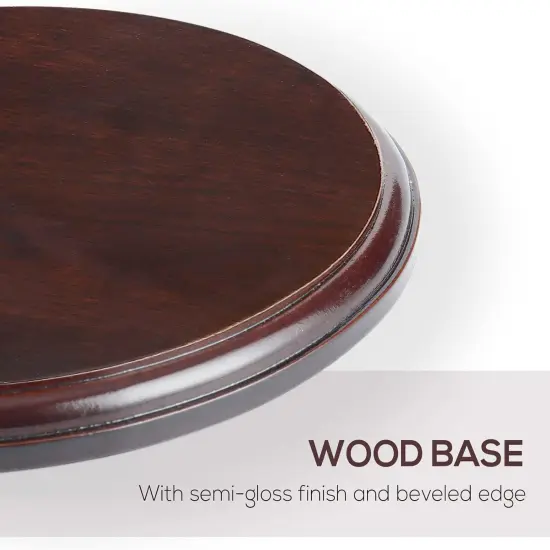 Wood Oval Base-Hand Casting Structure Base, DIY Crafts,Home Decoration, 6x8 {4}