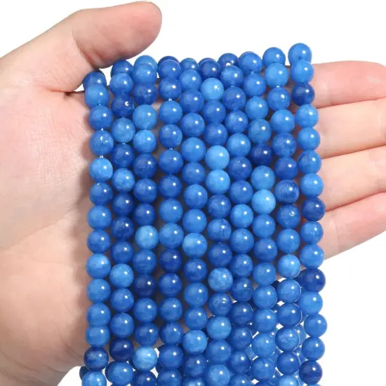 60pcs 6mm Natural Stone Beads Kyanite Beads Crystal Gemstone for Jewelry Making, DIY Bracelet Necklace {5}