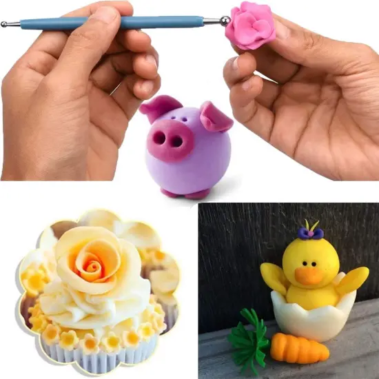 10Pcs Dotting Tools Ball Styluses for Rock Painting, Pottery Clay Modeling Embossing Art Mandala {5}