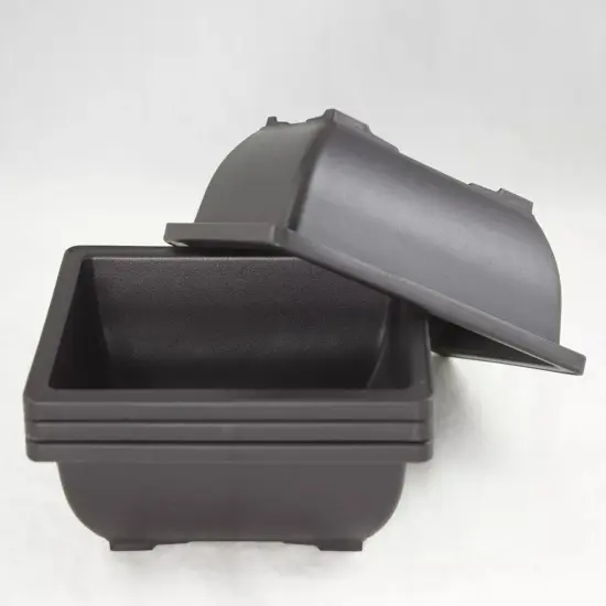 4 Rectangular Plastic Bonsai Training Pot, Succulent Planter - 6.25"x 4.75"x 2" {4}