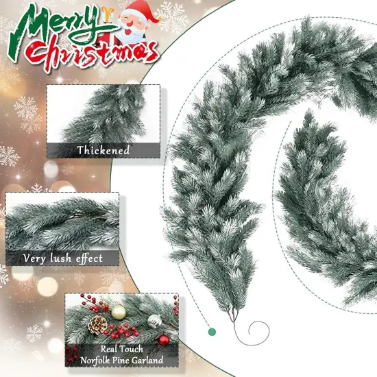 6 FT Cedar Garland Artificial Christmas Garland {3}