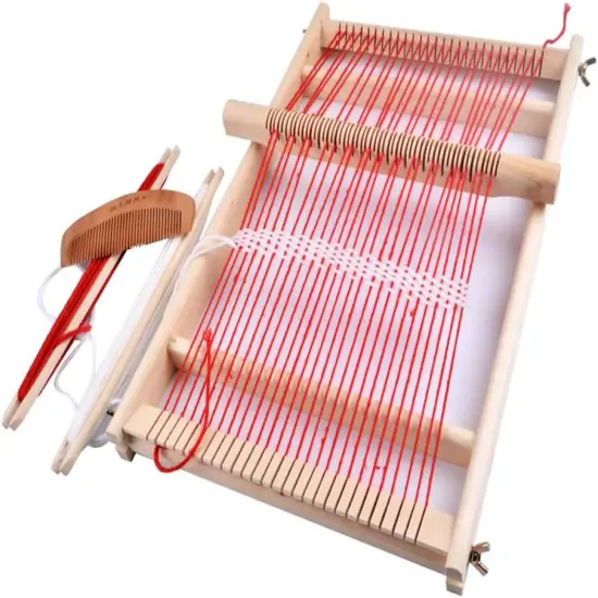 15.7 11.8in - Wooden Multi-Craft Weaving Loom Large Frame to Handcraft {3}