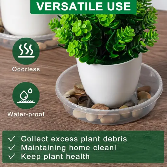 6 Pack 14 Inch Plastic Plant Trays {5}