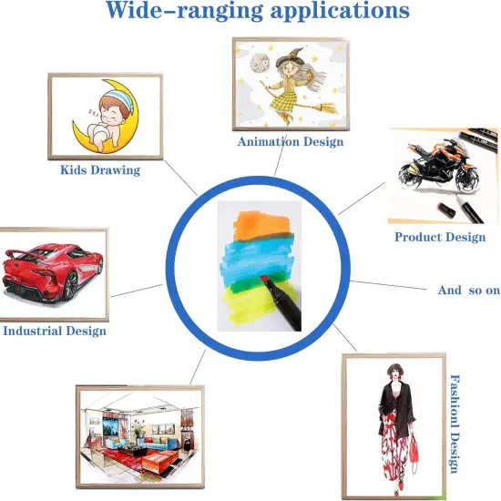 120P Alcohol Markers Brush Dual Tip Sketch Marker {4}