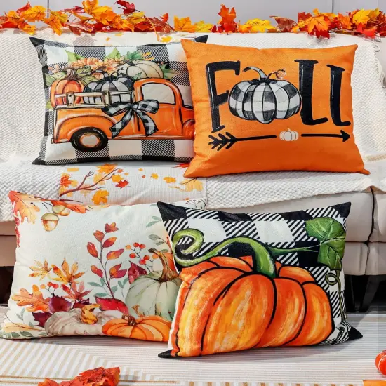 Fall Decorations Pillow Covers {3}