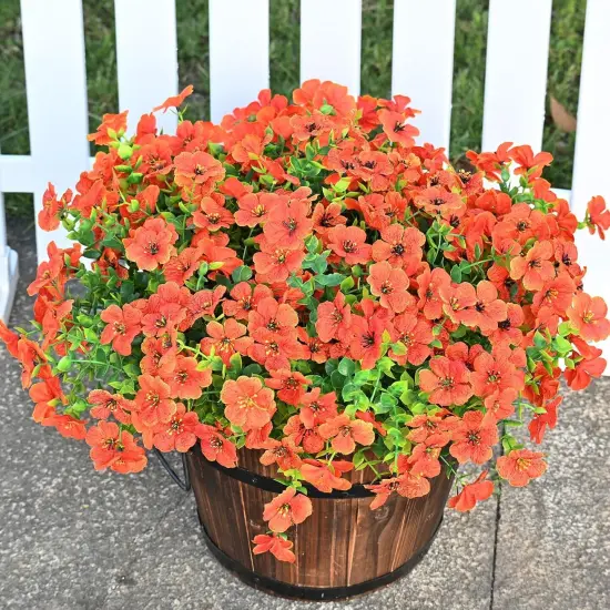 6 Bundles Artificial Fake Flowers {1}