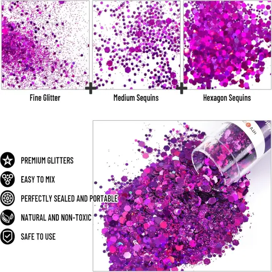 Holographic Chunky Glitter for Crafts {3}