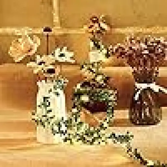 USB Plug in Warm White Tiny Leaf Green Garland {3}