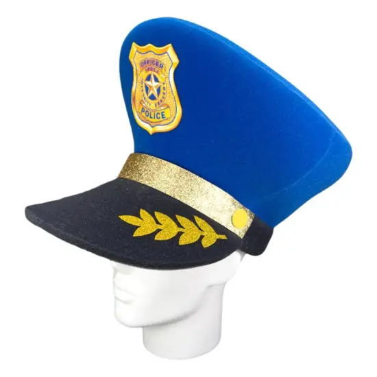 Edge Collections - Blue - Oversized Police Hat for Parties and Events! {3}