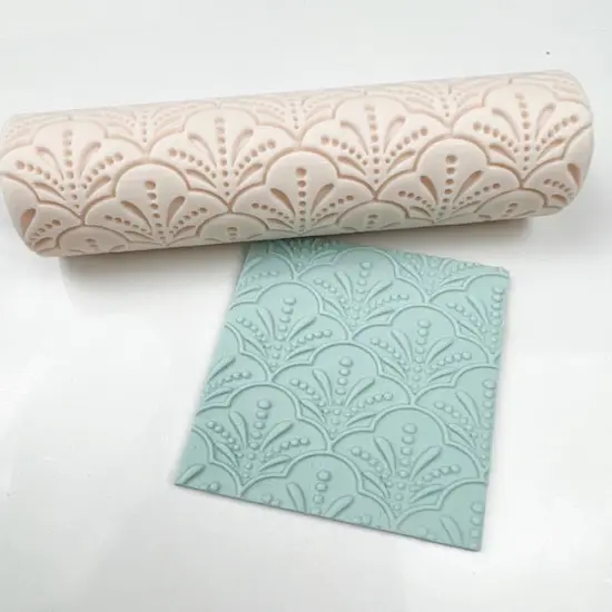 Scallop Art Deco Texture Roller {2}