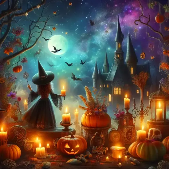 14x14 inch - Witch Diamond Painting Kits for Adults {1}