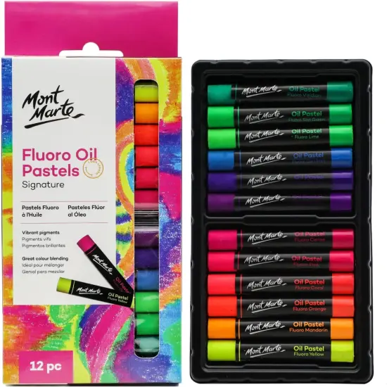 Oil Pastels Signature 12pc, 12 Assorted Colors, Vibrant Oil Pastel Set, Great Blending and Layering, Ideal for Art, Craft, Coloring and Sketching {1}