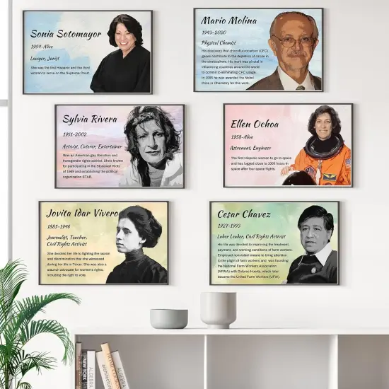 12 Pcs Hispanic Heritage Month Posters and 1 Banner {2}