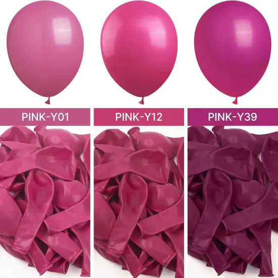 Hot Pink Balloons 100 pcs (	Pink-y12 ) {3}