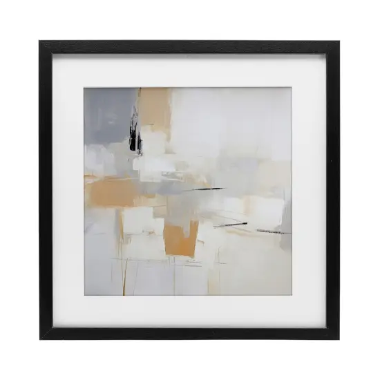 Stupell Industries Yellow Abstract Visionaries Framed Print Under Glass, design by Irena Orlov {1}