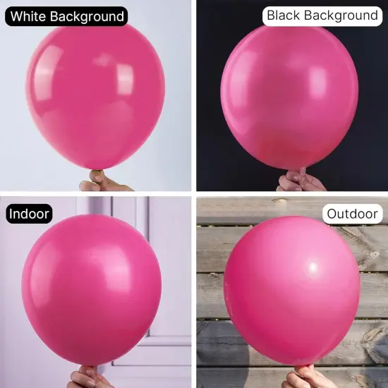 Hot Pink Balloons 140 pcs (Pink-y12) {2}