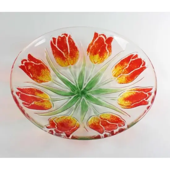 10.25" dia. x 0.5" Tulip Texture Glass Fusing Kiln Mold {2}