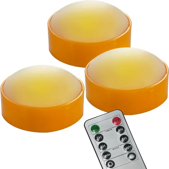 Pumpkin Lights Flickering Jack-O-Lantern - Orange {1}