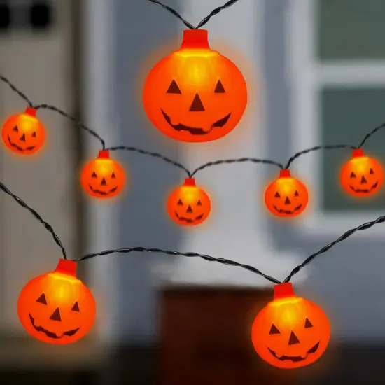 8.5FT Halloween Pumpkin String Lights {2}