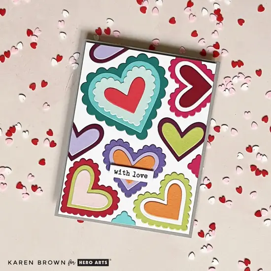 Hero Arts Fancy Dies-Folded Love Note {4}