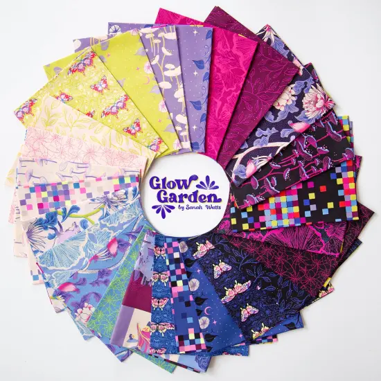 Moon Vines in Blacklight (rs2114 17) | Glow Garden | Sarah Watts | Ruby Star Society {2}