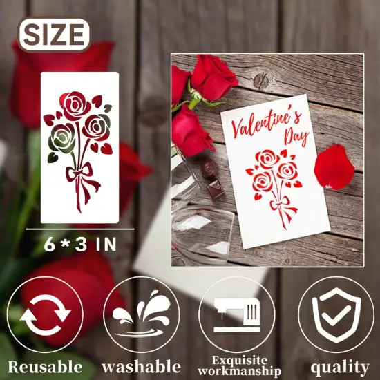 24 Pieces Wildflower Stencils {2}