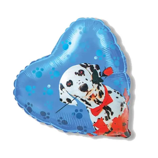 Dalmatian Foil Balloon Heart Shape 18" Dog Party Theme {4}